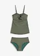Tankini (set 2 pezzi) con filato glitterato, bonprix