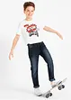 Jeans slim fit, a vita media, bonprix