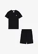 T-shirt e pantaloni corti in cotone biologico (set 2 pezzi), bonprix