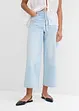 Baggy jeans cropped ultra morbidi, vita media, bonprix