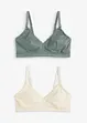 Reggiseno allattamento senza ferretto con cotone biologico (pacco da 2), bonprix