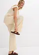 Pantaloni a palazzo in simil maglia, bonprix