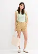 Shorts in twill a vita alta, bonprix