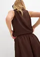 Shorts con elastico in vita in crêpe operato, bonprix