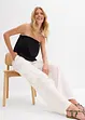 Pantaloni cargo fluenti con gambe larghe, bonprix