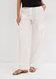 Pantaloni cargo fluenti con gambe larghe, bonprix