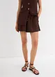 Shorts con elastico in vita in crêpe operato, bonprix