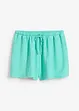 Shorts con elastico in vita in crêpe operato, bonprix