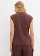 Maglia a portafoglio in misto viscosa fluente, bonprix