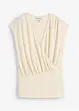 Maglia a portafoglio in misto viscosa fluente, bonprix