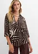 Blusa con maniche a kimono in simil lino, bonprix