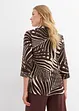 Blusa con maniche a kimono in simil lino, bonprix