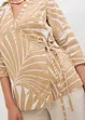 Blusa con maniche a kimono in simil lino, bonprix
