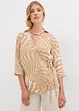 Blusa con maniche a kimono in simil lino, bonprix
