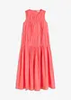 Abito lungo in cotone con arricciature, bonprix
