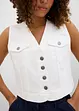 Gilet in jeans elasticizzato, bonprix