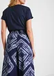 Pantaloni in jersey a palazzo con cinta smock, bonprix
