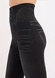 Leggings effetto jeans senza cuciture con effetto modellante forte, bonprix