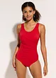 Costume intero con pieghe decorative e effetto modellante leggero, bonprix