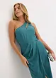 Abito in satin con drappeggio, bonprix
