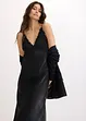 Abito lungo in satin fluente, bonprix