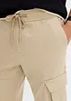 Pantaloni cargo con elastico in vita regular fit, straight, bonprix