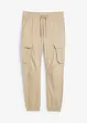 Pantaloni cargo con elastico in vita regular fit, straight, bonprix