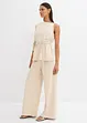 Pantaloni larghi in piquet, bonprix