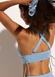 Bikini a bustier con spalline incrociate (set 2 pezzi), bonprix