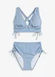 Bikini a bustier con spalline incrociate (set 2 pezzi), bonprix