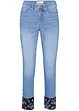 Jeans slim fit elasticizzati, vita media, bonprix