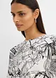 Blusa a maniche corte in puro cotone, bonprix