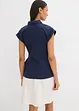 Blusa a maniche corte da annodare sul fianco, bonprix