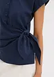 Blusa a maniche corte da annodare sul fianco, bonprix