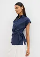 Blusa a maniche corte da annodare sul fianco, bonprix