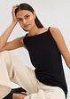 Top lungo in misto cotone elasticizzato, bonprix