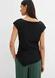 Top asimmetrico effetto neoprene, bonprix