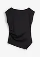 Top asimmetrico effetto neoprene, bonprix