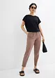 Pantaloni in jersey di misto cotone elasticizzato, bonprix