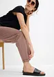 Pantaloni in jersey di misto cotone elasticizzato, bonprix