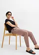 Pantaloni in jersey di misto cotone elasticizzato, bonprix