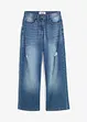 Jeans wide leg, vita media, bonprix