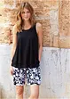 Shorts larghi in viscosa con cinta comoda, vita alta, bonprix