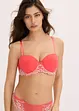 Reggiseno a balconcino con pizzo colorato, bonprix