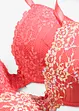 Reggiseno con coppe preformate e pizzo colorato (pacco da 2), bonprix