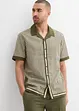 Camicia a maniche corte in misto lino, bonprix