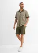 Camicia a maniche corte in misto lino, bonprix