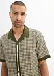 Camicia a maniche corte in misto lino, bonprix