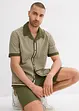 Camicia a maniche corte in misto lino, bonprix