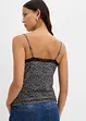 Top in mesh con spalline sottili, bonprix